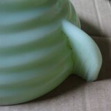 Set of 8 vintage cups in pale green opaline.