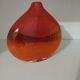 Pair or 2 glass paste vases from the 80s vintage.