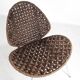 Chaise d’appoint en corde et son ottoman