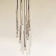 Vintage chrome cascading chandelier, 1970s