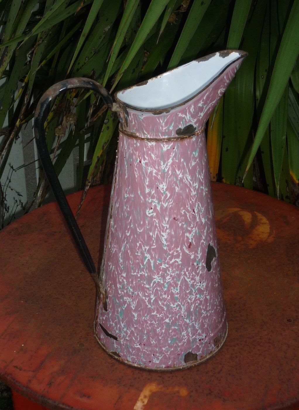 38 cm enamelled iron handle bro