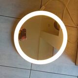 80s round backlit mirror