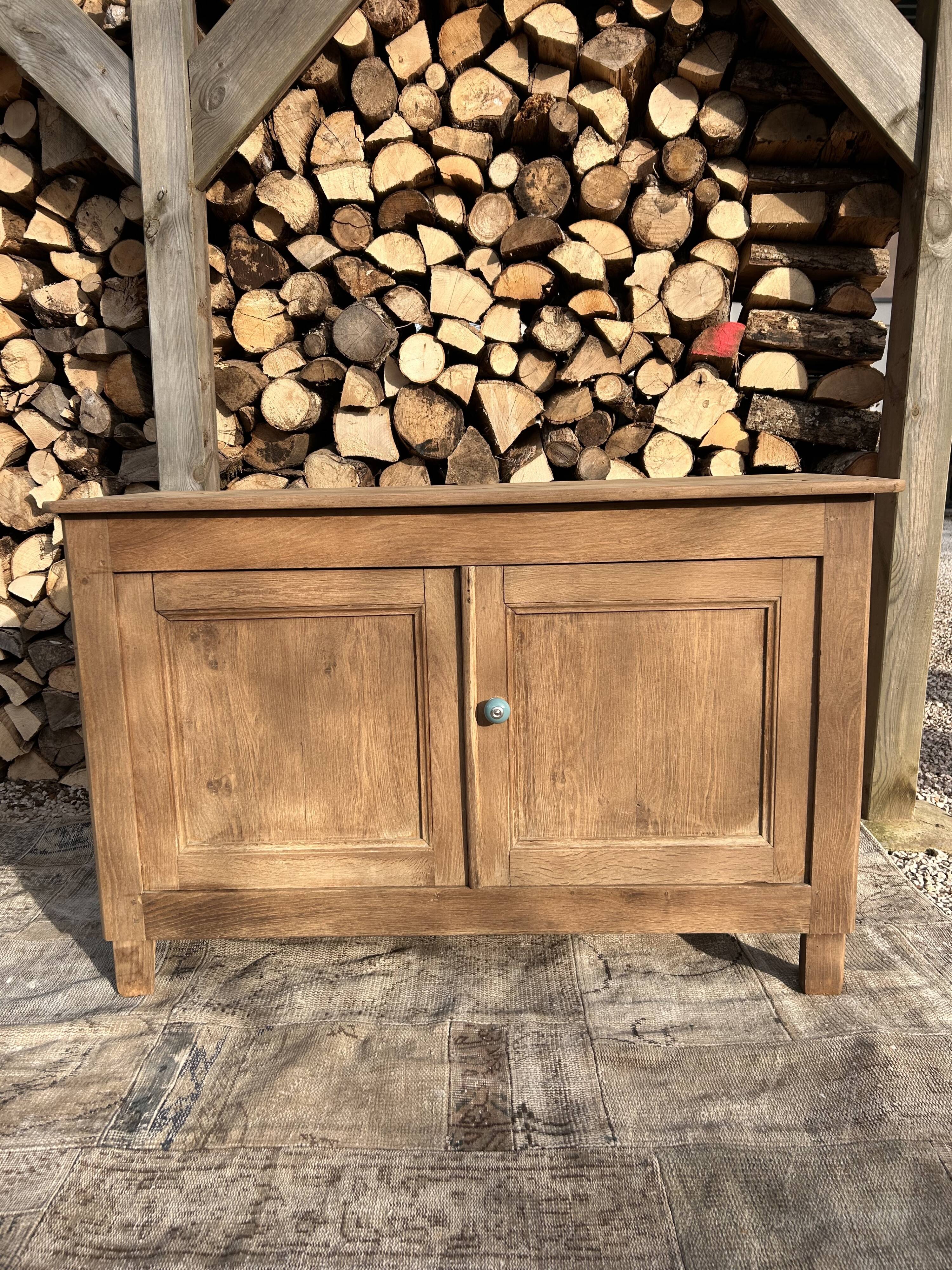 Renovated solid oak sideboard