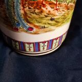 Porcelain peacock vase