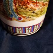 Vase paons en porcelaine