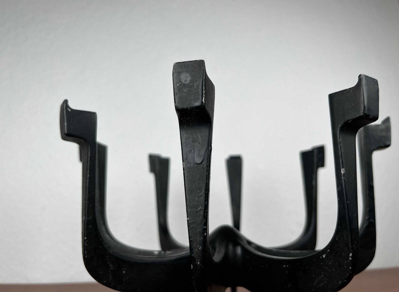 Danish metal candlestick in mid-century style by Gunnar Cyren for Dansk Designs Denmark, 1960s.