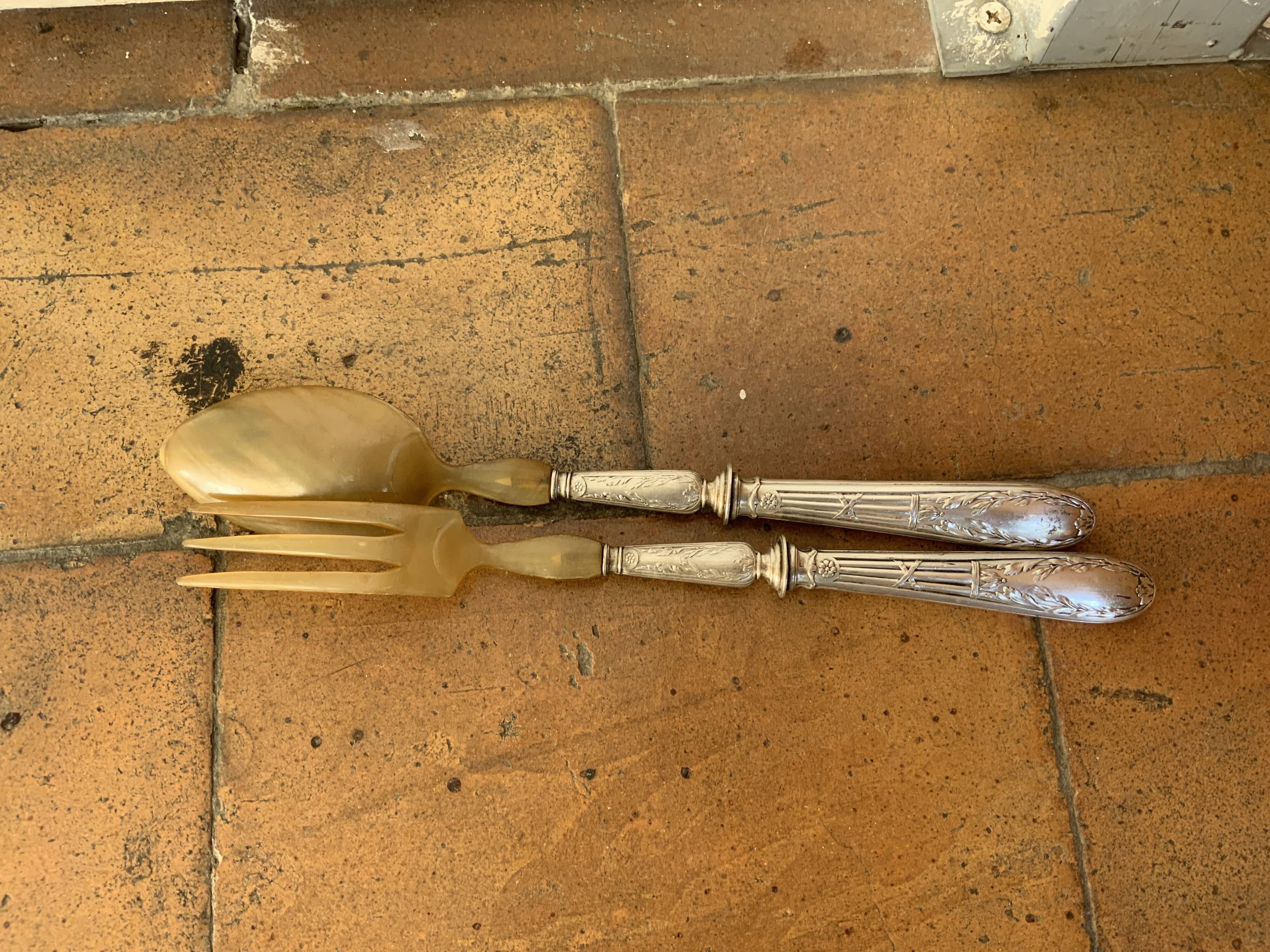 Selency salad cutlery x Monoprix Croisé Laroche