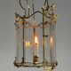 Gilt bronze lantern, original curved glass, circa 1900
