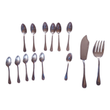 Cutlery in silvered metal, goldsmith Mondial