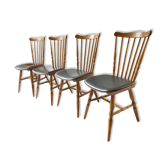 4 chaises bistrot baumann tacoma boston vintage années 60