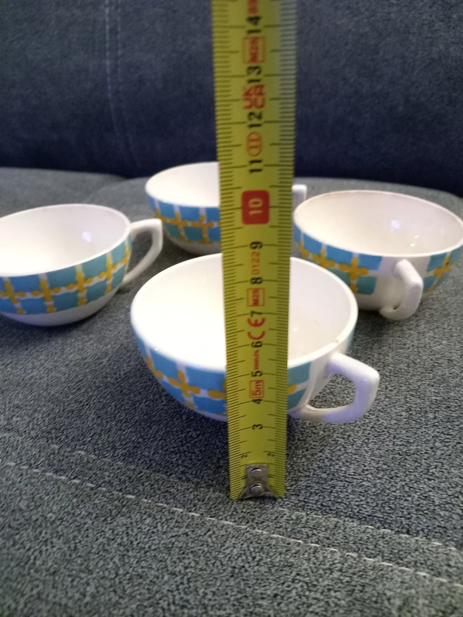 Lot de 4 tasses Trèfles d'or