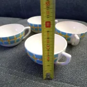 Lot de 4 tasses Trèfles d'or
