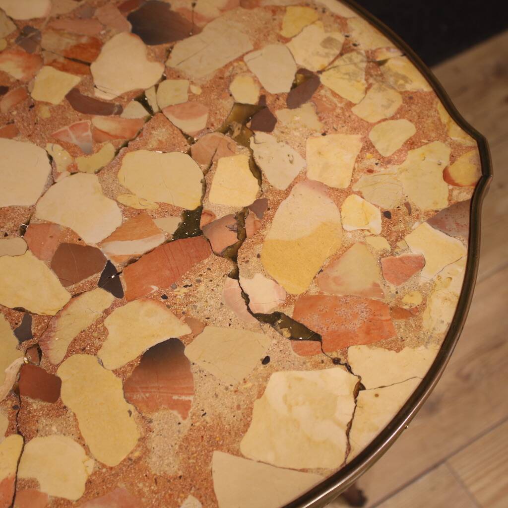 Table d'appoint de style Napoléon III avec plateau en marbre