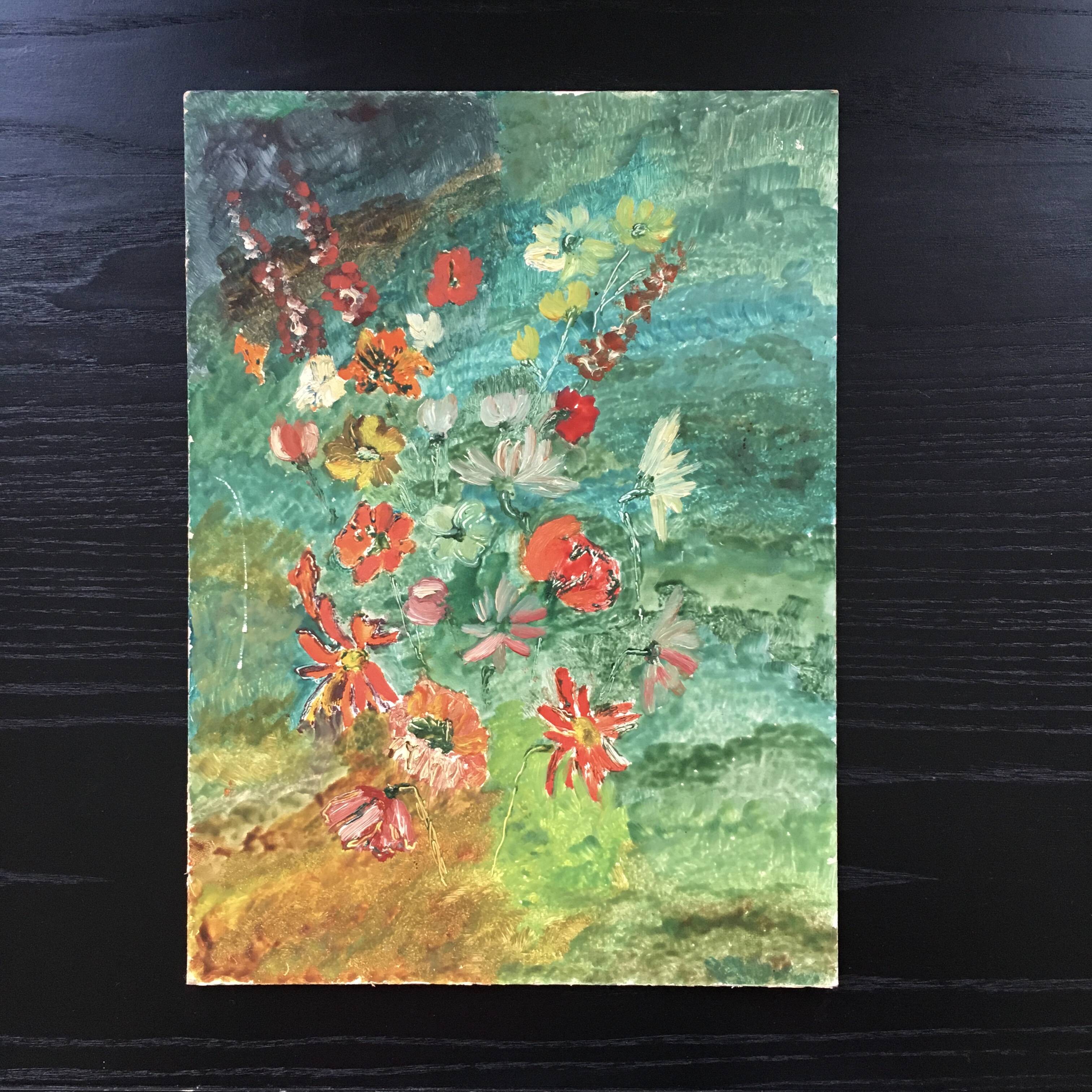 Floral arrangement painting