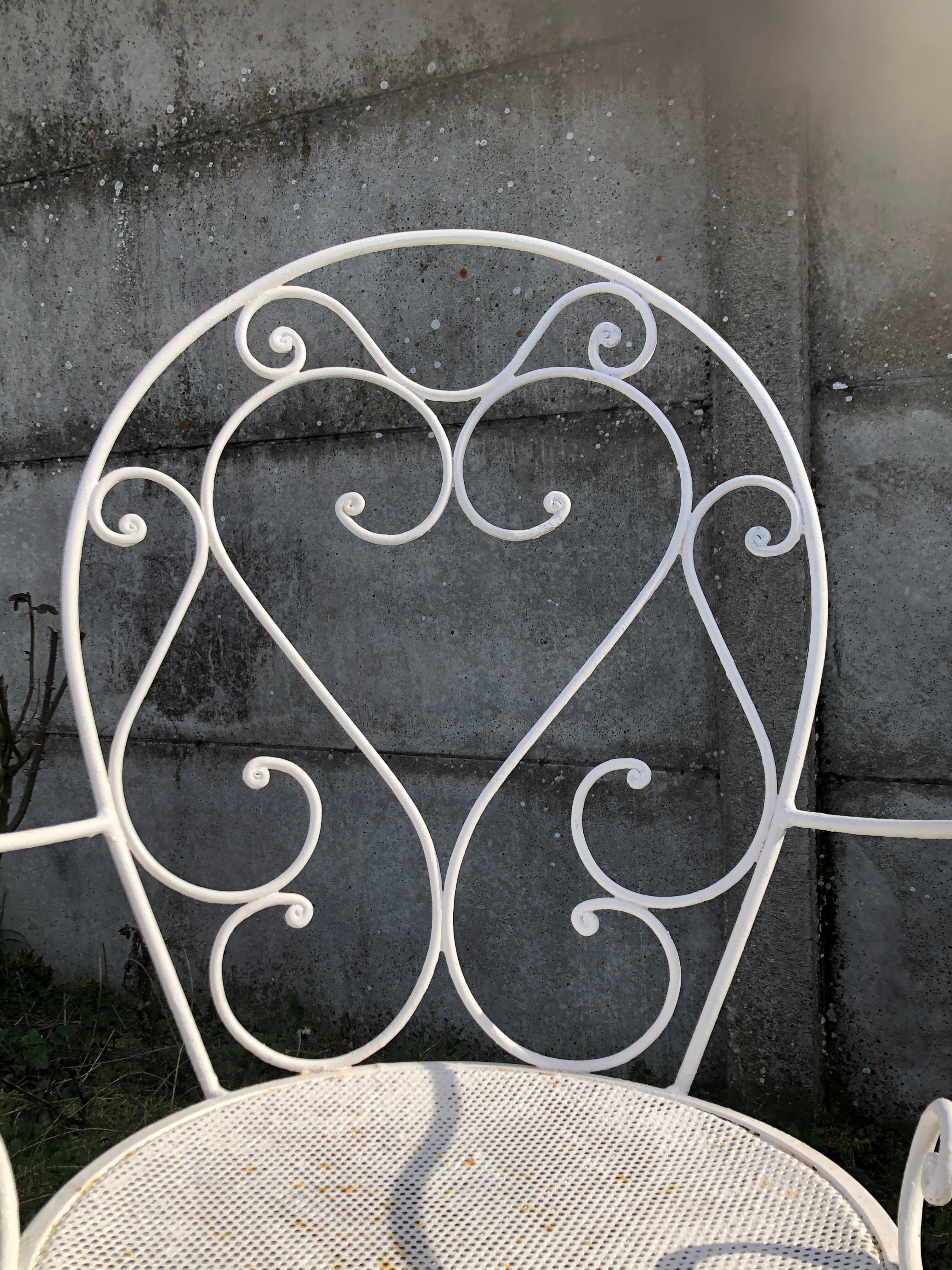 Fauteuil en fer forgé 1900