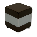 Side table lamp - space age night lamp - plastic cube nostalgic decor