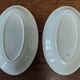 Pair of Badonviller iron earthenware dishes, Amina model