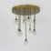 Mid-century design Christoph Palme ceiling lamp, 1980s