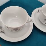 Lot tasses thé ou café seltmann weiden bavaria chardons anciennes