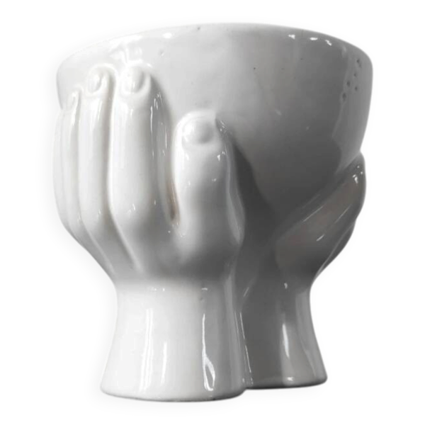 Vase vintage sculptural ''Mains