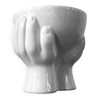 Vintage sculptural vase "Hands"