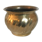 Vintage brass pot cover