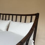Two-seater rattan bench