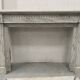 Louis XVI Style Fireplace in White Veined Carrara Marble, 19th Century