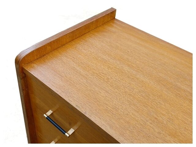 Vintage chest of drawers 60s light wood