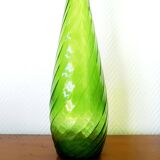 Large glass carafe from Empoli, Italy, vintage