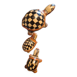 Traditional Berber ceramic turtle family