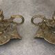 Pair of vintage brass table candlesticks