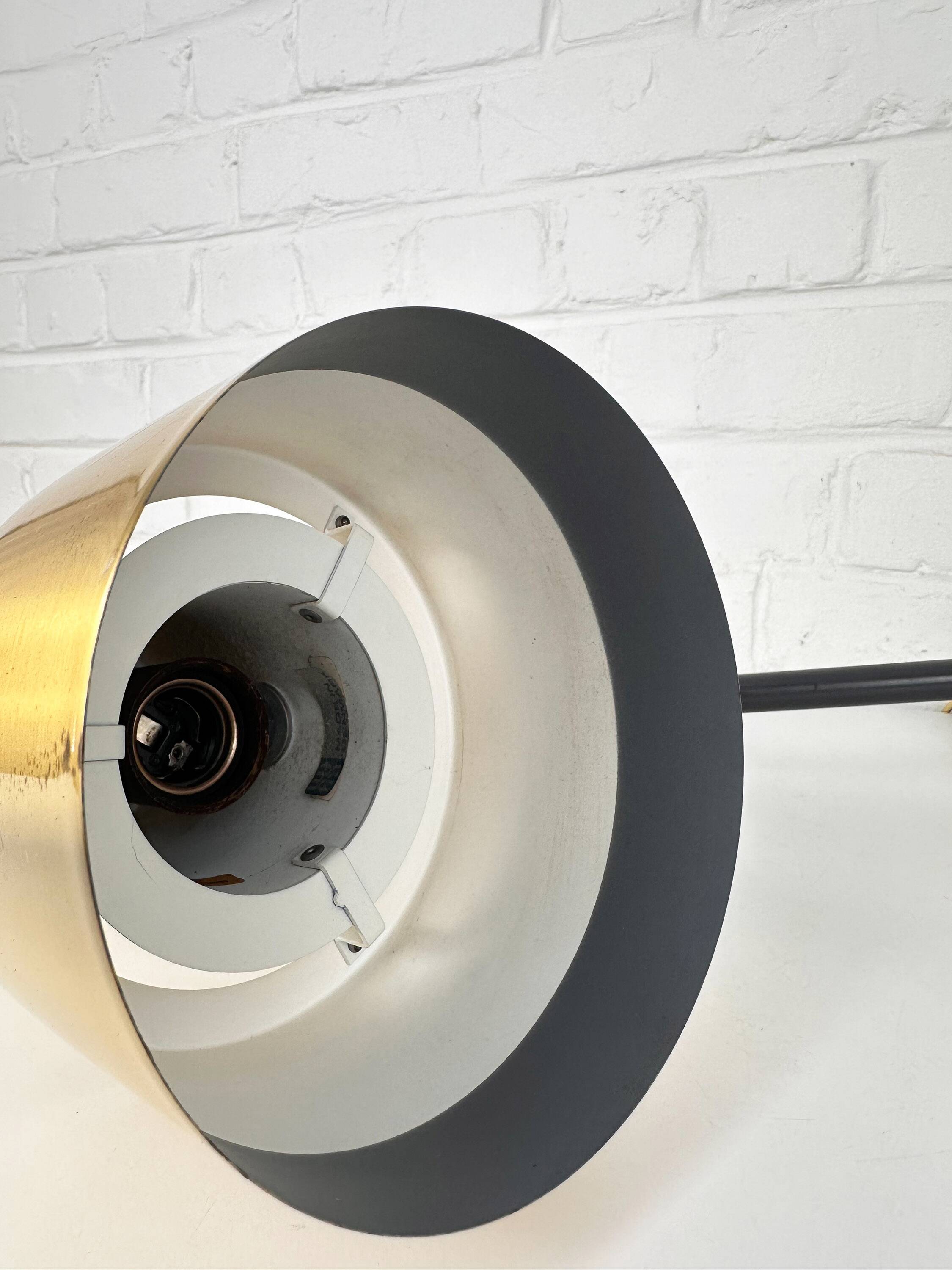 Desk lamp "Lento" Jo Hammerborg, Fog & Mørup, Brass, Denmark, 1960