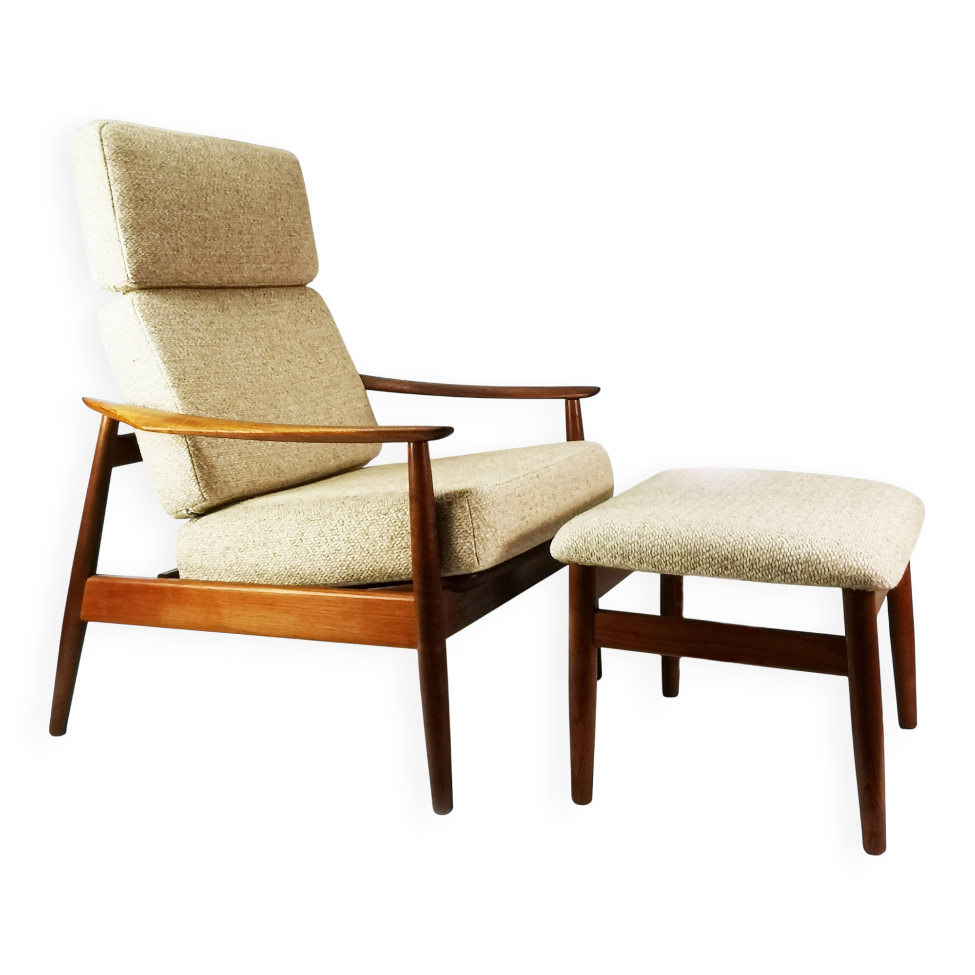 Modernist designer armchair, Cado, designed by Arne Vodder, Denmark, 1960s.
