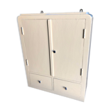 Weathered toilet cabinet