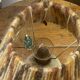Stoneware lamp, wool lampshade