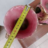 Pair of Vallauris vases with twisted handles