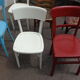 6 chaises bistrot peintes