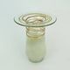 Beautifully designed large vase glass vase glashuette m. polczer rough glass melted glass threads