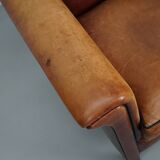 Vintage Dutch Club Chair in Cognac Leather, Set of 2