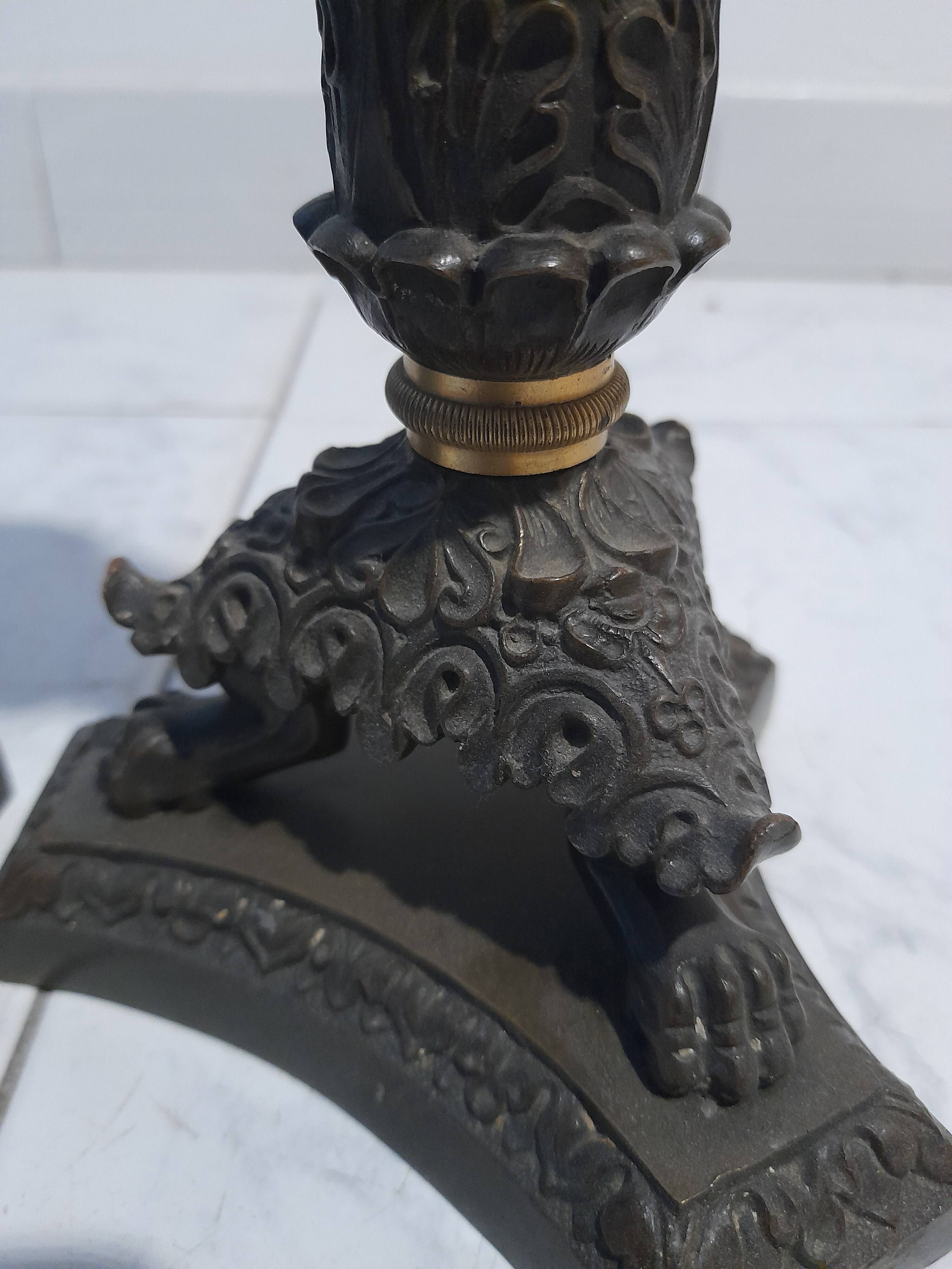 Restoration period chandelier, circa 1830, in various bronzes