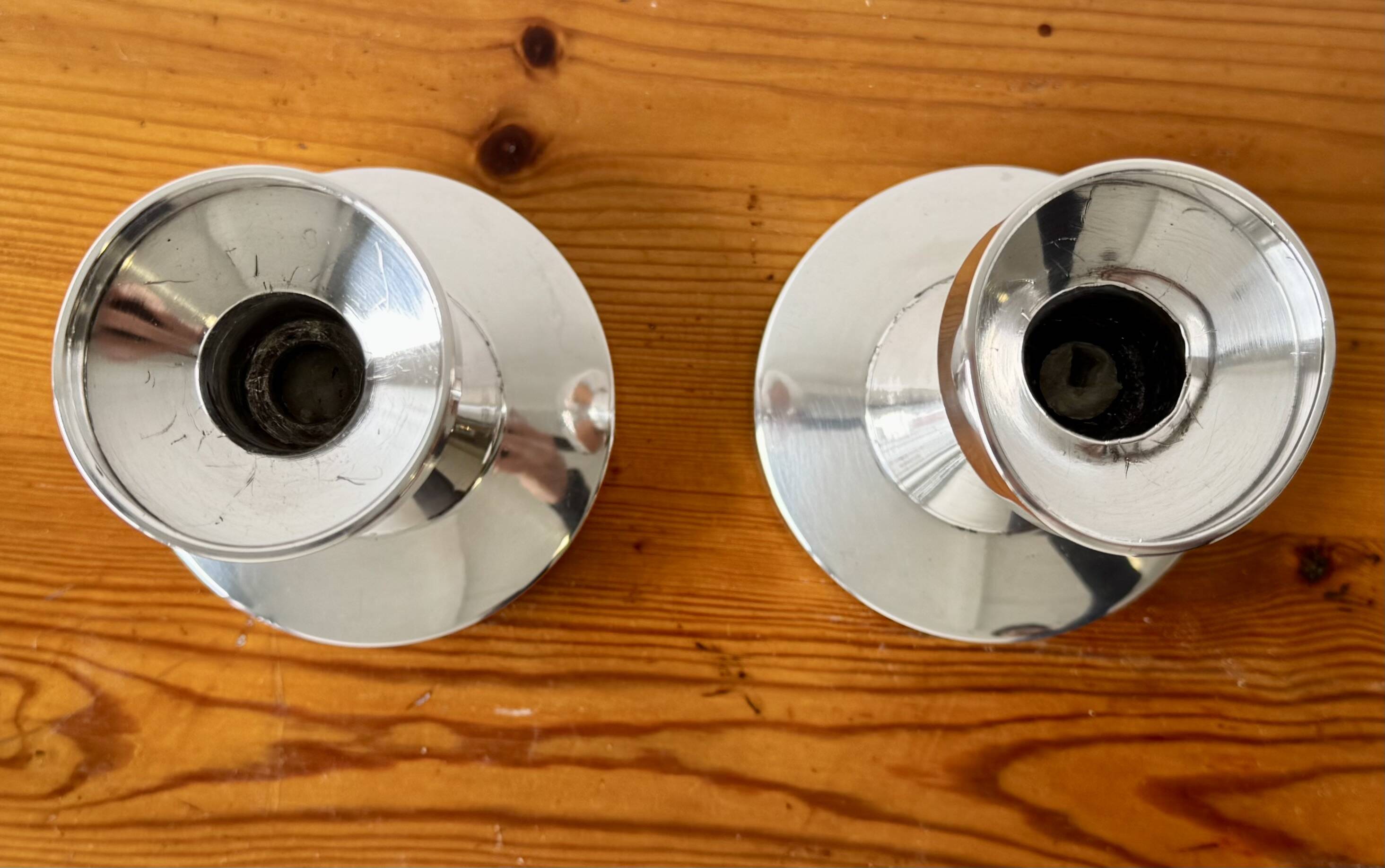 Vintage Pair of Silver Candlesticks by Löfman