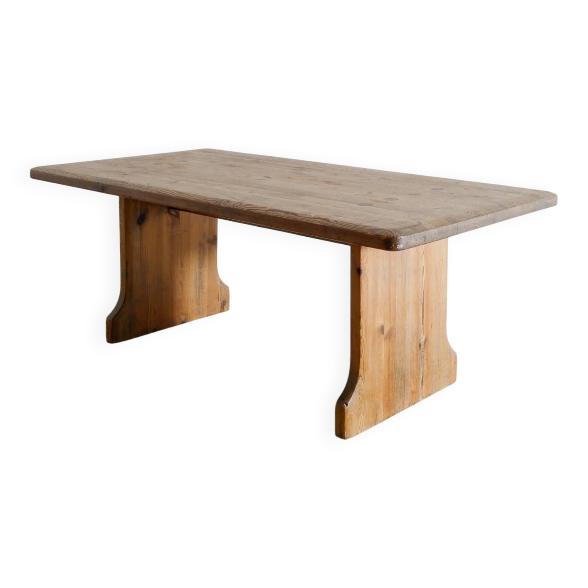 Vintage Swedish Sofa Coffee Table in Pine, 1930s