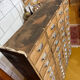 Large antique workshop cabinet with 44 drawers – patinated wood
