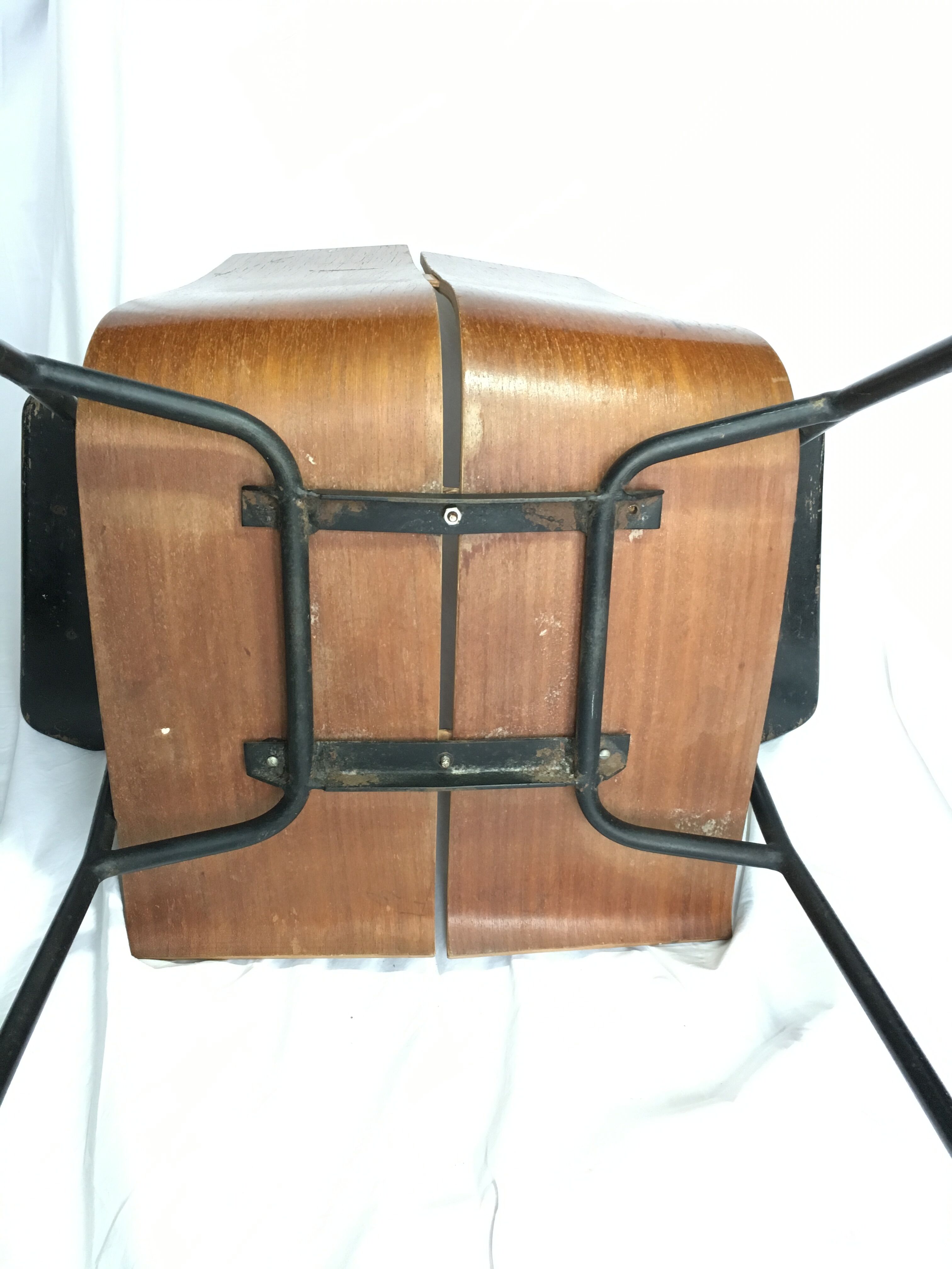 Armchair by Hans Bellmann 50's, metal and wood