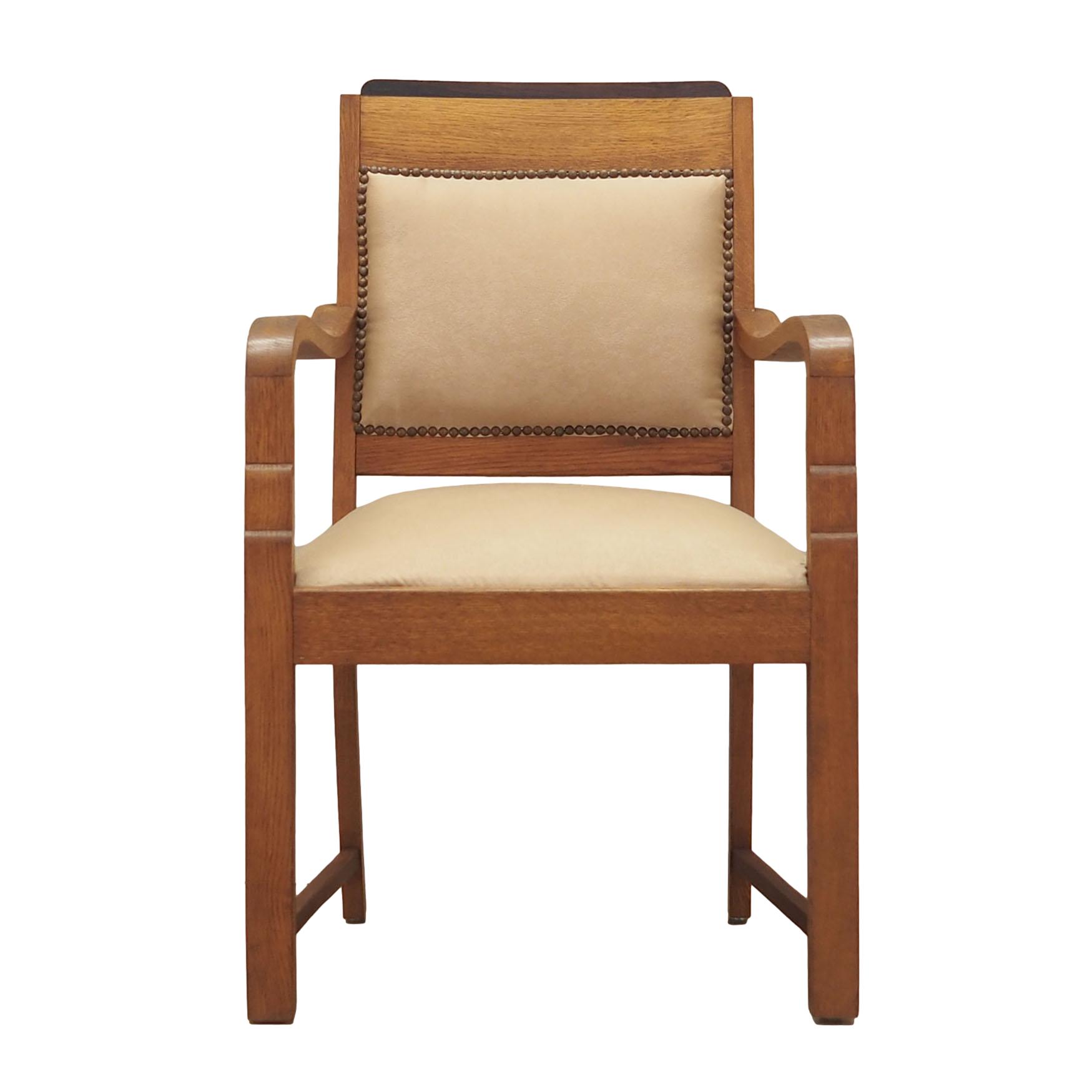 Fauteuil en chêne, Art Déco, années 1950, production: Danemark