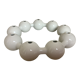 Pique flowers crown white ceramic
