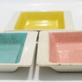 Trio de vide-poches céramique allemande des années 1950