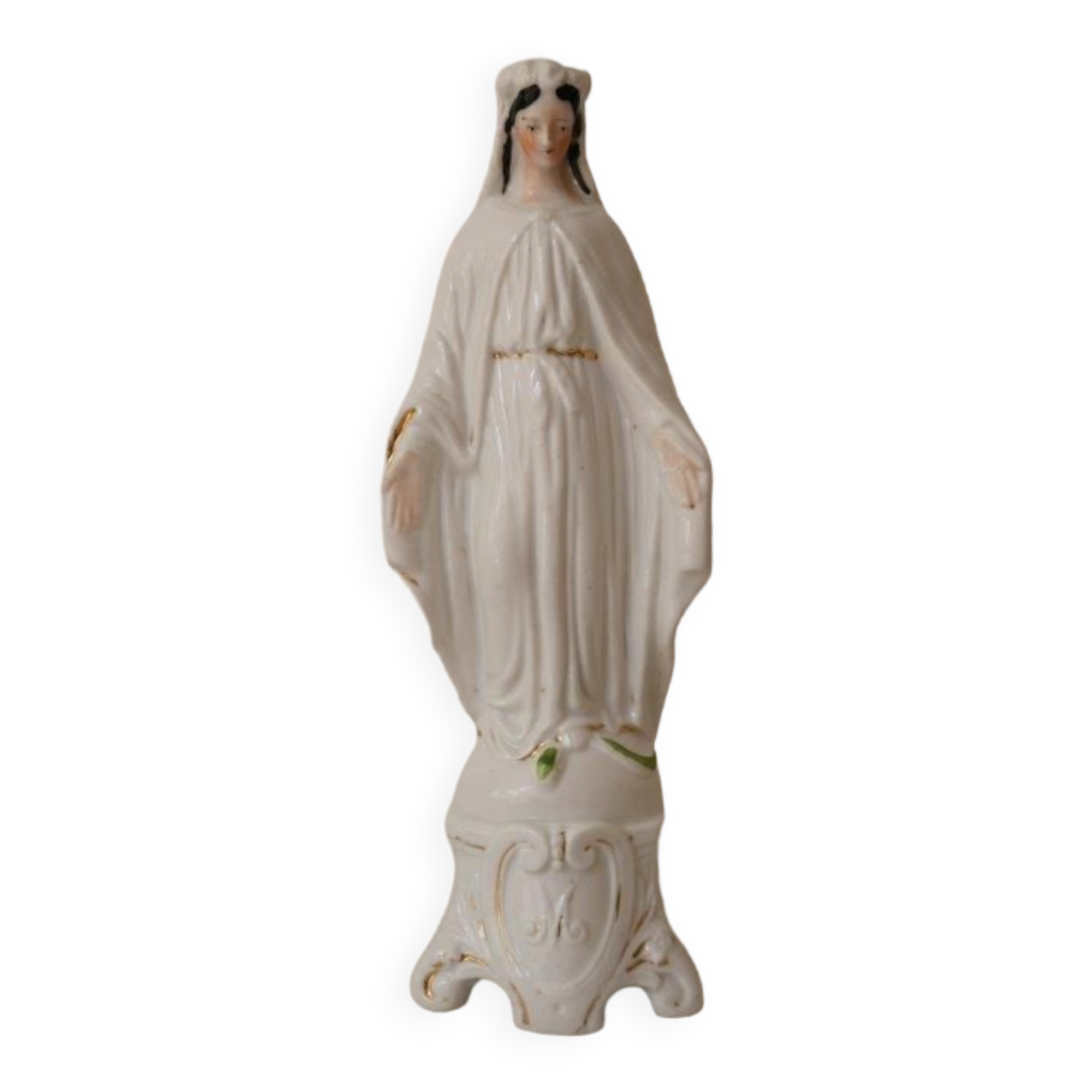 Statue de la Vierge Marie en porcelaine