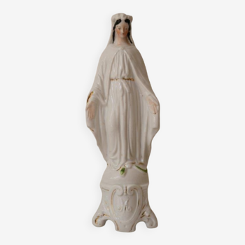 Statue de la Vierge Marie en porcelaine